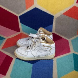 2001 Nike Air Force 1 Mid 'White Cane' ~ Men's Size 12 ~ 624039-114